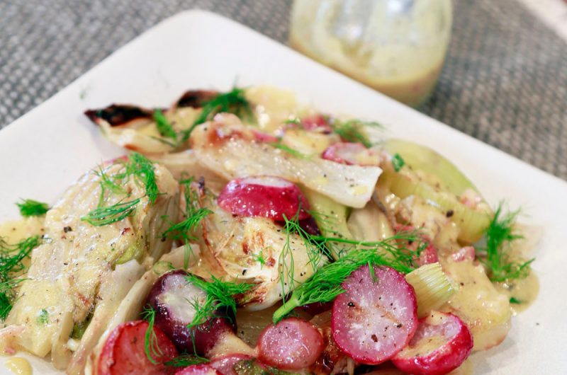 Roasted Radish and Fennel Salad